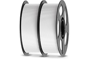 ANYCUBIC Filament 1.75 PLA, 1kg Bobine PLA Filament pour Imprimante 3D, Identification Intelligente Filament, (Blanc-2pcs)