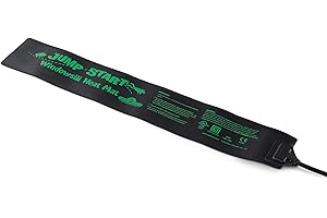 HYDROFARM JUMP START Heat Mat, 3" x 20" Inches MT10004 Waterproof Durable, 7.3 Watt UL Certified Seedling, 3"x20", 7.3W