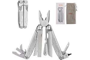 NexTool Captain Muiltool 19 IN 1 Multitools Stainless Steel Pocket Knife with 19 Practical Tools | Outil Multitool avec couteau de poche, tournevis, ciseaux| Accessoires de camping, cadeau pour hommes