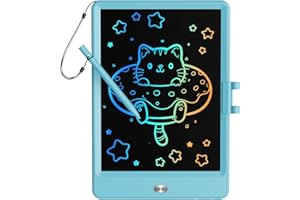 TEKFUN Tavoletta da Scrittura LCD 8,5 Pollici, Tavoletta Grafica Bambini da Disegno Colorata, Lavagnetta Cancellabile Bambini Giocattoli Giochi Bambini 3 4 5 6 Anni, Compleanno Regali Natale (Blu)
