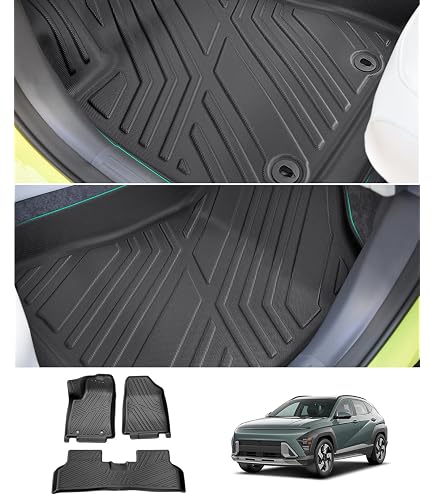 Tappetini Console Per Hyundai Kona EV 2024-2025 | Gomma Antiscivolo | Protezione Portabicchieri E Vanità | Solo Versione Elettrica - Foto 1