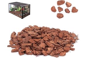HERCHR Ropa Cama Corteza Reptil, Sustrato de GráNulos de Madera Natural Ropa Cama Pellets Corteza Pino Crianza Limpia para Decorar Tortugas, Lagartos, Geckos Otros Reptiles, Paisajismo Macetas(S)
