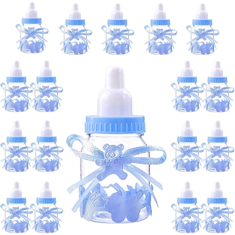 Lot De 50 Biberons En Plastique Rose Pour Bonbons - Faveurs De Fête, Décoration Baby Shower, Cadeaux - 11