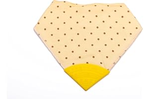 V&D HOME - Baby and Toddler Dribble Bib with Teether | 0-18 month Teething Bibs for Baby and Toddler | 100% BPA & Pthalate Free | Bandana bib with teether