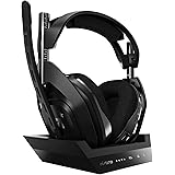 ASTRO Gaming A50, Wireless Gaming-Headset mit Ladestation, Dolby Audio, Game/Voice Balance Control, 2,4 GHz Kabellos, 9m Reic