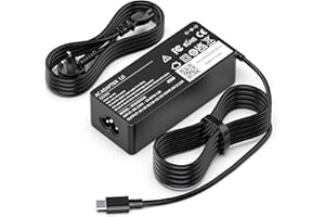 SHEFOR 45W USB C Chromebook Laptop Charger, Type-C Power Supply Cable Adapter for HP, Dell, Lenovo, Acer, Asus, Samsung, Google, Widely Compatible With More Devices With Type-c Interface