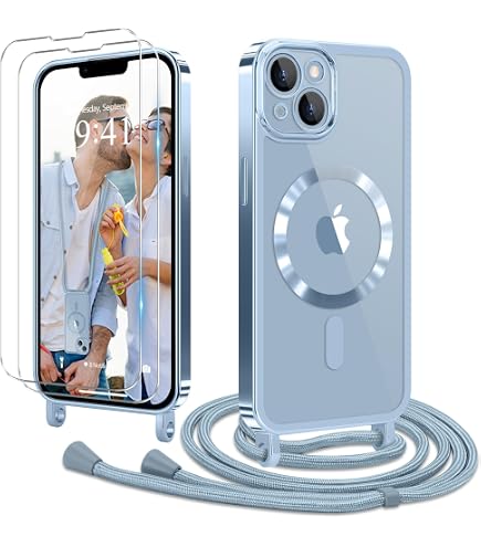 Vauki Beschermhoes voor iPhone 12 Mini met koord, Zachte Siliconen Vauki Beschermhoes voor iPhone 12 Mini met koord, Zachte Siliconen