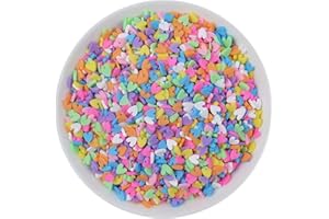 ZHIHENG 100g Resin Flatbacks Slime Accessories Clay Sprinkles Decoration for Slime Charms Filler DIY Slime Supplies Fake Candy Chocolate Cake Dessert Mud Particle Scrapbook Phone Case (heart9)