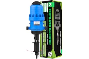NEWTRY Inyector de fertilizante ajustable de 0.4% ~ 4% alimentado por agua Dispensador de líquido químico 4.4 ~ 660.43 galones/h
