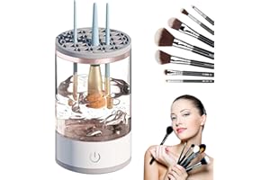 GothicBride Urządzenie do czyszczenia pędzli do makijażu, elektryczne urządzenie do czyszczenia pędzli do makijażu, ładowanie przez USB, automatyczne urządzenie do czyszczenia głębokich kosmetyków