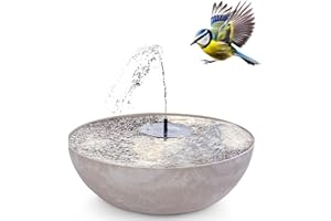 matches21 HOME & HOBBY Sonnenstunnen Set für den Außenbereich – Tiefe 45 cm Schüssel Sand beige als Gartenbrunnen Federbrunnen