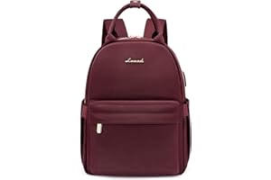 LOVEVOOK Zaino Donna Piccolo Borsa Zainetto Ragazza Mini Zaino Donna Elegante con Porta USB Impermeabile Backpack per Università Viaggio Lavoro Scuola Ufficio Shopping