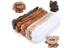 GUWINA 10Pcs Jumbo Pipe Cleaners for Craft, 39.37'' Long 0.8'' Thick, Faux Bunny Fur Fluffy Chenille Stems Set, 5 Colors Fuzzy Sticks Supplies for DIY Arts, Kids Animal Crafts & Holiday Decorations