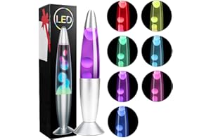 Gmypic Lave Lamps 7 Colour Changing 13.5'' Motion Lamp for Kids Adults Sensory Home Bedroom Office Decoration, Colorful Motion Relaxing Mood Night Light Gift for Christmas Brithday