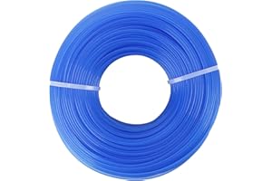 COEWUR 1 Rotolo Filo per Decespugliatore Filo Nylon 1.6mm x 100m Tondo Filo Tagliabordi Trimmer Line per Decespugliatore Giardino Prato Parco ed Esterno (Blu)