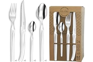 Lou Laguiole Rising Sun - Ménagére 24 pièces Acier inoxydable Blanc