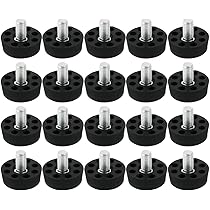 TIESOME 12 Stück Möbelfüße M6 - Verstellbare Stellfüße Mit Filzgleitern
