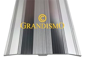 Grandismo® 61mm Extra Wide Cover Strip/Trim - Metal Doorbar (Silver)