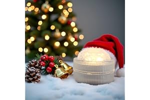 Afoosoo 12 x Flameless LED Tea Lights, Battery Operated Waterproof Diving Decorative Lights for Vase, Aquarium, Wedding, Centrepiece, Christmas Party Lights, Pumpkin Lights (Warm White)