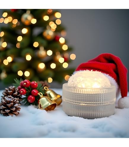 Afoosoo 50 Stück Unterwasser-LED-Licht Flammenlose LED-Kerze