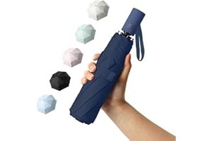 BAODINI Parapluie pliant automatique protection UV parapluie de voyage compact à mettre dans son sac