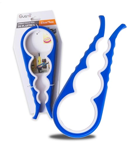 Apribarattoli Manuale Multifunzione 5 In 1 - In Acciaio Inossidabile Con Bordo In Gomma, Per Anziani E Chi Ha Poca Forza - Foto 10