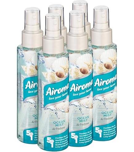 Airoma Air Freshener Ocean Mist Pump 150g: 5-in-1 Odour Eliminator