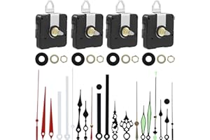 BUCOMTU 4 Mecanismo Reloj de Pared, oguerekóva 7 reloj manos conjunto, 13/16/20/22 mm, reloj repuesto ñemyengoviarã, reloj bricolaje apo