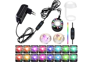 SUNSHINE SMILE Ultraschall Vernebler,Ultrasonic fog Maker,Mist Maker Wassernebler Fogger,Nebelmaschine Mini,Nebler Fogger Metall Zerstäuber,Nebel Zerstäuber Luftbefeuchter Für Springbrunnen,Teich