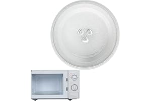 TZQFROCE Mikrowellenteller Glas 24.5cm Mikrowelle Drehteller Universal Mikrowellenteller Glasteller Glasplatte Rund Mikrowelle für Mikrowelle Tabletts für Mikrowelle Glas Mikrowelle Teller