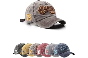 TRABIG Casquette Homme Style Rétro Lavé et Respirant, Casquette De Baseball pour Hommes Femmes Cap Pur Coton, Casquette Ete Ajustable - Circonférence de la tête 56-60cm