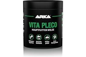 MICROBE-LIFT Welsfutter – ARKA Vita Pleco 250 ml / 120 g – kaltgepresstes Softgranulat für Saugwelse & Bodenfische – unterstützt Farbenpracht, Wachstum & Vitalität – sinkend, hochverdaulich, formstabil