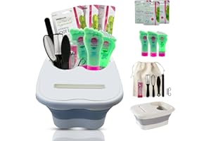 VIKINGTREAT Foot Care Kit – Premium Foot Spa & Tool Kit with Foot Peel Mask, Foot Mask, and Pedicure Sets for Feet for Smooth, Healthy Skin