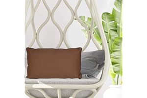 LILENO HOME Cuscino 50 x 30 cm [set da 2 pezzi] – Federa impermeabile per cuscino da giardino o cuscino decorativo, per interni ed esterni
