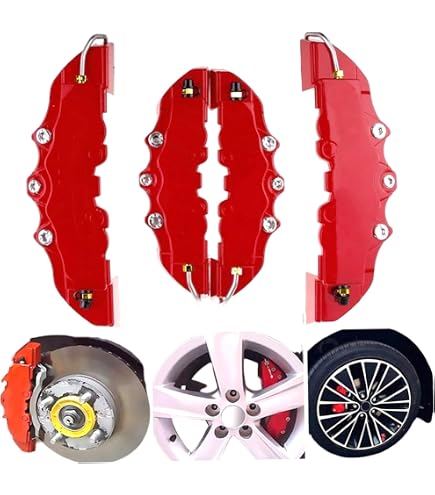 GTSR Red Brake Caliper Covers – Set Of 4 For Mustang & Bronco – Front Rear Left Right