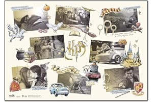 Grupo Erik: Sottomano Harry Potter, Tappetino da scrivania rigido, 49,5 x 34,5 cm, Sottomano scrivania bambini, tappetino interattivo o tovaglietta colazione, Harry Potter gadget