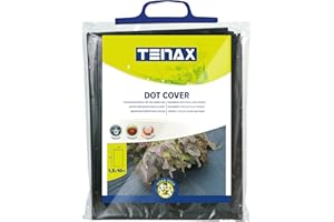 TENAX Film de Paillage Dot Cover 1,50x10 m Noir, Film Micro Perforé Perméable Anti-Mauvaises Herbes pour Paillage, Idéal pour Potager, pour Légumes et Fraises