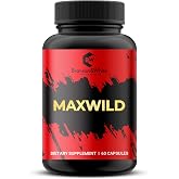 MAXWILD - Testosterone Man with 17 Ingredients | Aspartic Acid, Muira Puama, L-Arginine, Coenzyme Q10 | Energy, Vitality, Lib