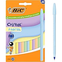 Bic Cristal Original Penne a Sfera, Colori Assortiti, 10 pezzi