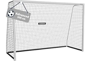 ‎HUDORA HUDORA Fußballtor Advanced 120/180/240/300 - Fußballtor für Kinder/Jugendliche & Erwachsene - Outdoor-Fußball-Tor für Garten - Wetter- & standfestes Fußball-Trainingstor mit engmaschigem Netz