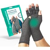 OrtoPrime Pair Arthritis and Osteoarthritis Comfort Gloves &ndash; Compression Gloves &ndash; Anti-Arthritis Gloves for Men and Women &ndash; R