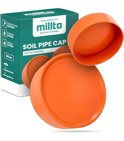 Tappi Ad Incastro In PVC Rosso Per Tubi Di Scarico - Diametro 40mm (2 Pezzi) - 4