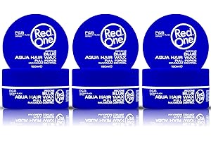 RedOne Maximum Control Aqua Wax Blue Full Force Cera para el cabello, 150 ml, 3 unidades, incluye peine de bolsillo