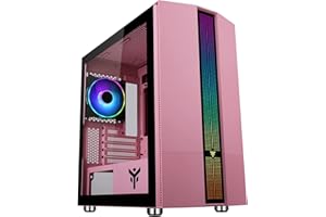 ‎ITEK Case Itek Case LIFLIG P41 LIFLIG P41 Mini Tower, mATX, 12cm ARGB Fan, 2xUSB3, Side Panel Temp Glass, Pink Edition, Rosa
