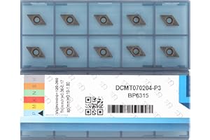 CDBP Plaquette de tournage DCMT 070204 DCMT21,51 Pour semi-finition dans acier, tournage mécanique, CVD Revêtement, 10 Pièces.