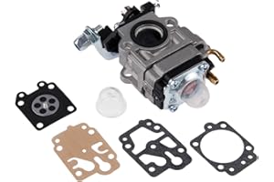 Bowarepro 43CC 52CC Petrol Gas Strimmer Carburetor Carb Repair Kit with Carburetor Diaphragm and Gaskets, Brush Cutter Grass Trimmer Carburetor Parts Fit for MP15 43CC 52CC CG430 CG520 BC430 BC520