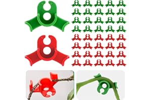 Ouligay 40 Stück Pflanzenbieger Lst Clips Pflanzen Clips 90 Grad Low Stress Training Clips Pflanzentrainer für Niedrige Belastung Pflanzenclips Zum Biegen von Pflanzenstämmen Ändern der Wuchsrichtung