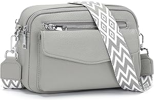 YISUOHOOM Bolso Bandolera Cruzado Pequeño de PU Cuero Malas Senhora Bolsos Multibolsillos - Regalo Original para Mujeres