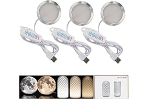 ‎3DZWMAN LED-Lampen-Set 001, drei Farben, für Bambu Lab Makerworld, 3D-Druck, DIY-Hardware-Modell, Ersatzteile, 5 V, USB-betrieben, 3000 K warmes Licht