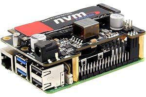 Geekworm X1012 PCIe to M.2 NVMe SSD HAT Support PoE for Raspberry Pi 5